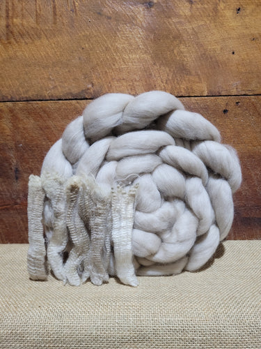 Oatmeal Haunui Hogget Combed Top- 17.9 micron