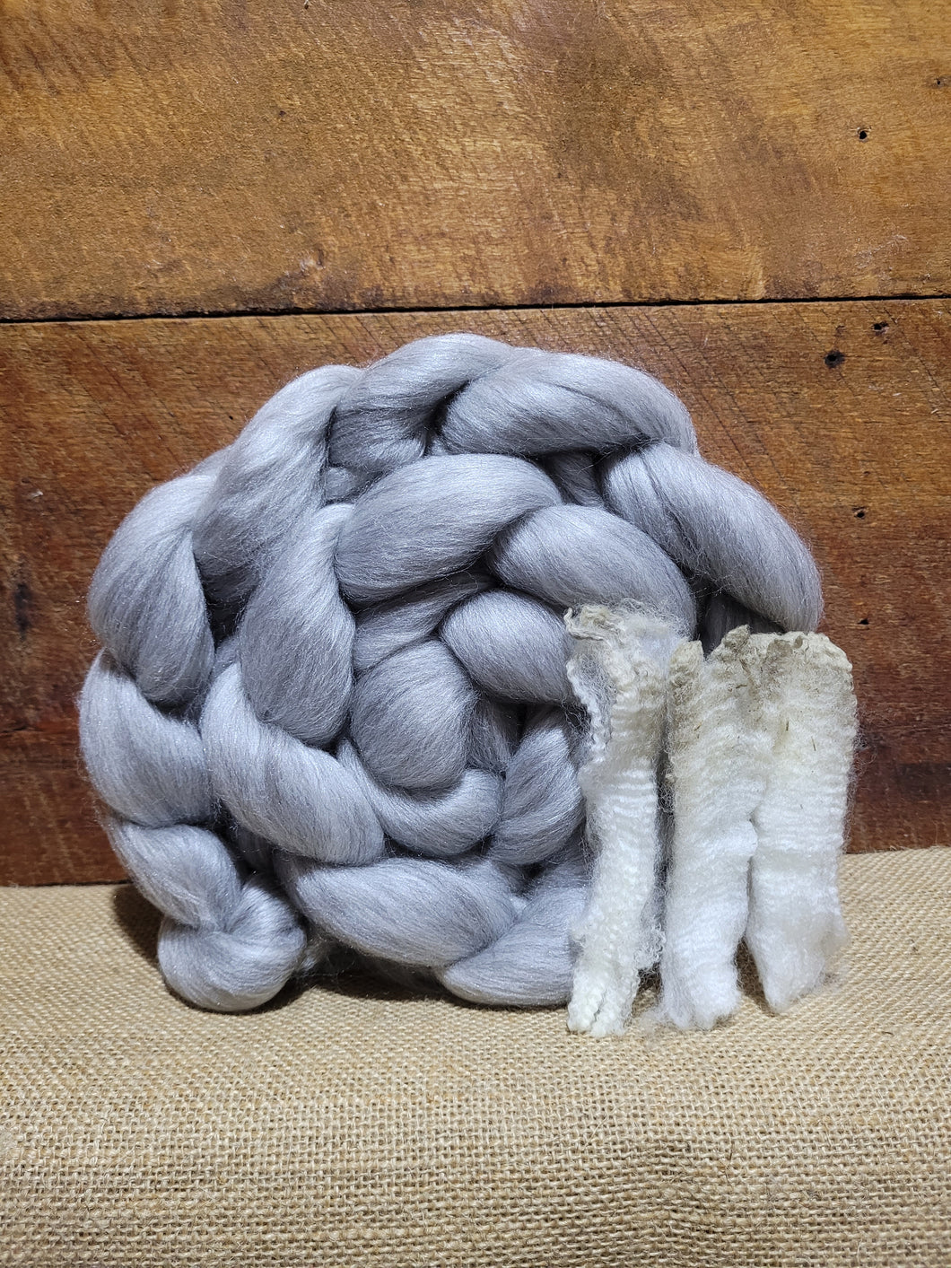 Pearl Haunui with Black Baby Alpaca and Mulberry Silk Blend