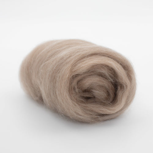Toffee Haunui/Mulberry Silk Combed Top - 26.1 micron
